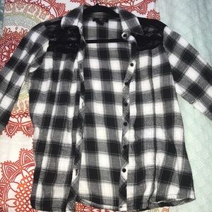 Black and white flannel